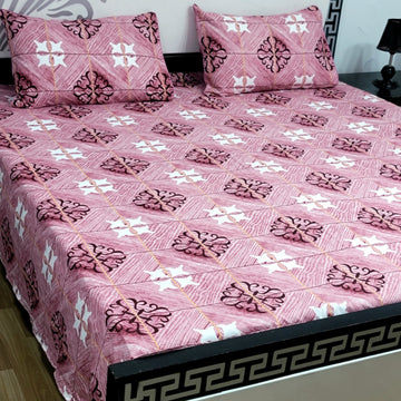 Sherwaan | 3D Crystal cotton single Bed Bedsheets